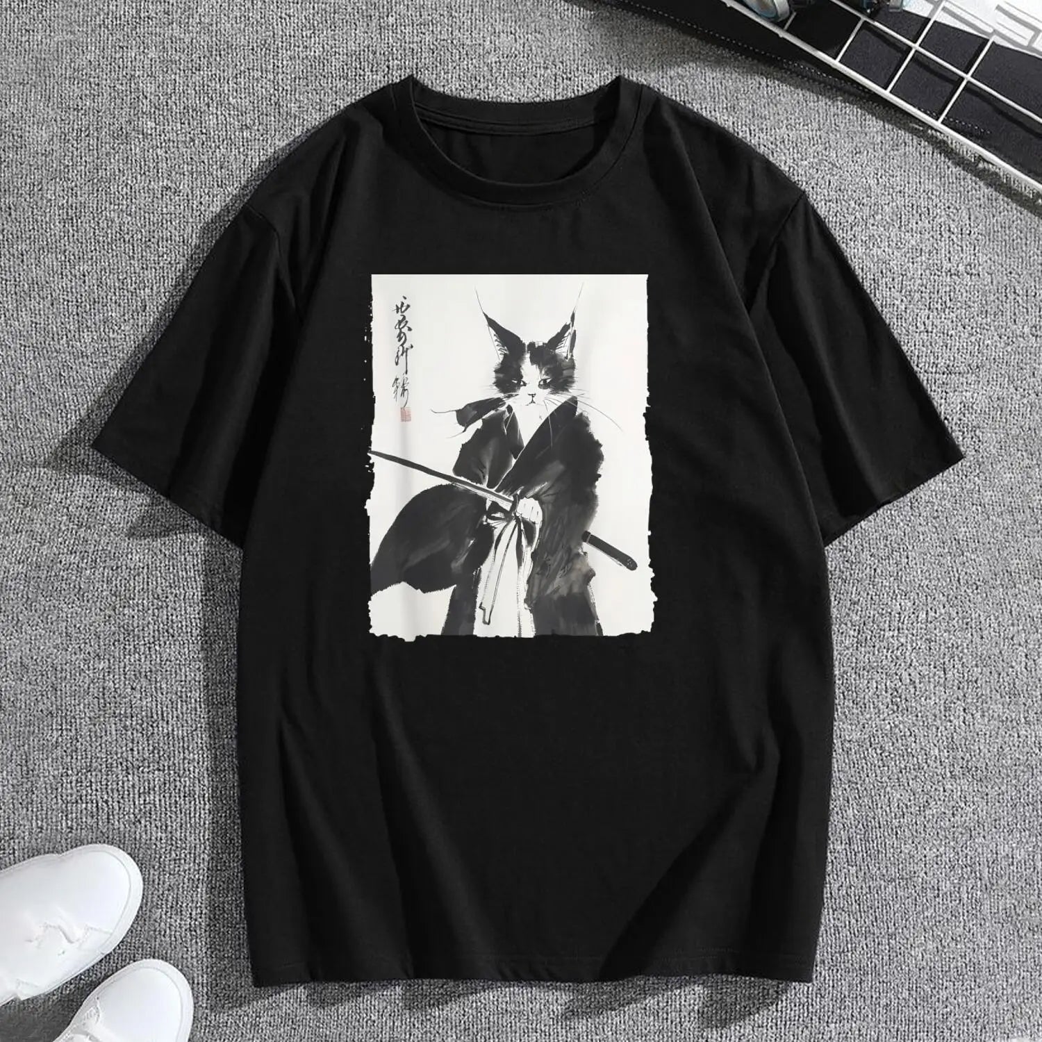 Men's Samurai Cat T-Shirt